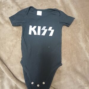 H&M Black KISS Baby Footie